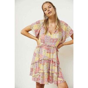 By Anthropologie ruffle dress size medium